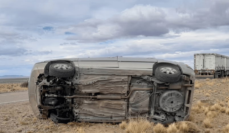 Tragedia en la Ruta 40: un hombre murió tras volcar con su auto en&nbsp;Chubut